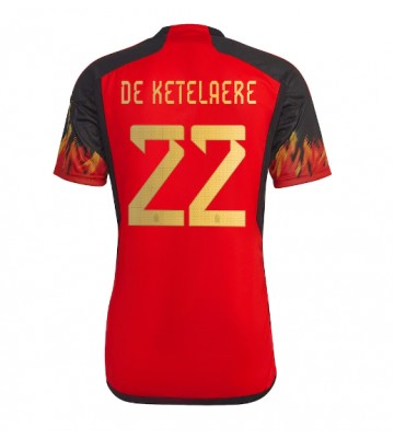 Belgien Charles De Ketelaere #22 Replika Hjemmebanetrøje VM 2022 Kortærmet
